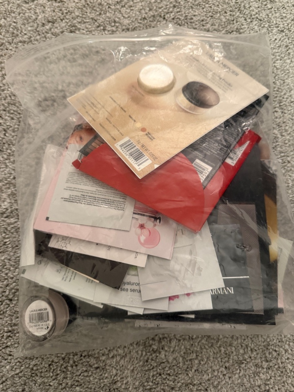 Assorted Beauty Sample Lot - Black, Red, Pink, Cream